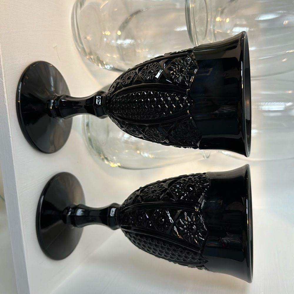 Black Monarch Water goblets